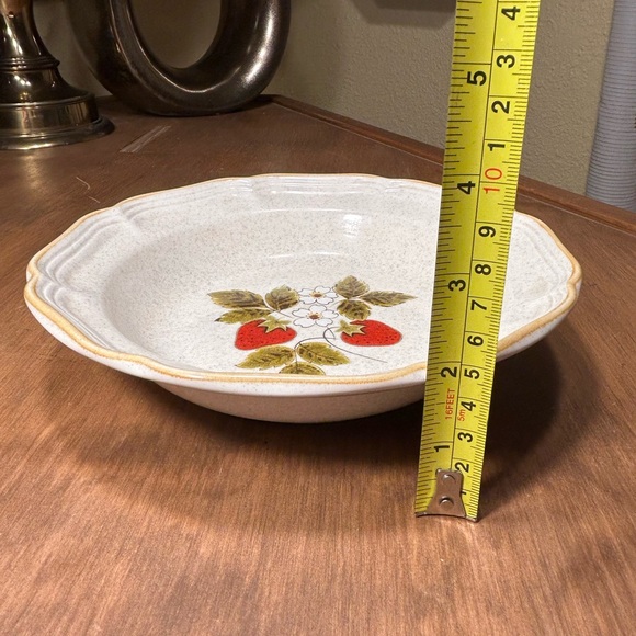Vintage MIKASA Strawberry Festival Dinner Plate & Soup Bowl EB 801 Stoneware - Picture 14 of 14
